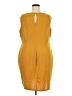 Love Squared Solid Yellow Casual Dress Size 3X - photo 2