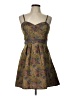 Free People 100% Polyester Paisley Brown Cocktail Dress Size 10 - photo 1