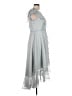 Mac Duggal 100% Polyester Gray Cocktail Dress Size 10 - photo 4