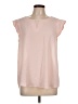 Counterparts 100% Polyester Pink Short Sleeve Blouse Size L - photo 1
