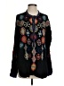 Johnny Was 100% Rayon Black Long Sleeve Blouse Size XS - photo 1