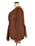 Shein Curve 100% Polyester Brown Long Sleeve Blouse Size 20 Plus (4) - photo 5