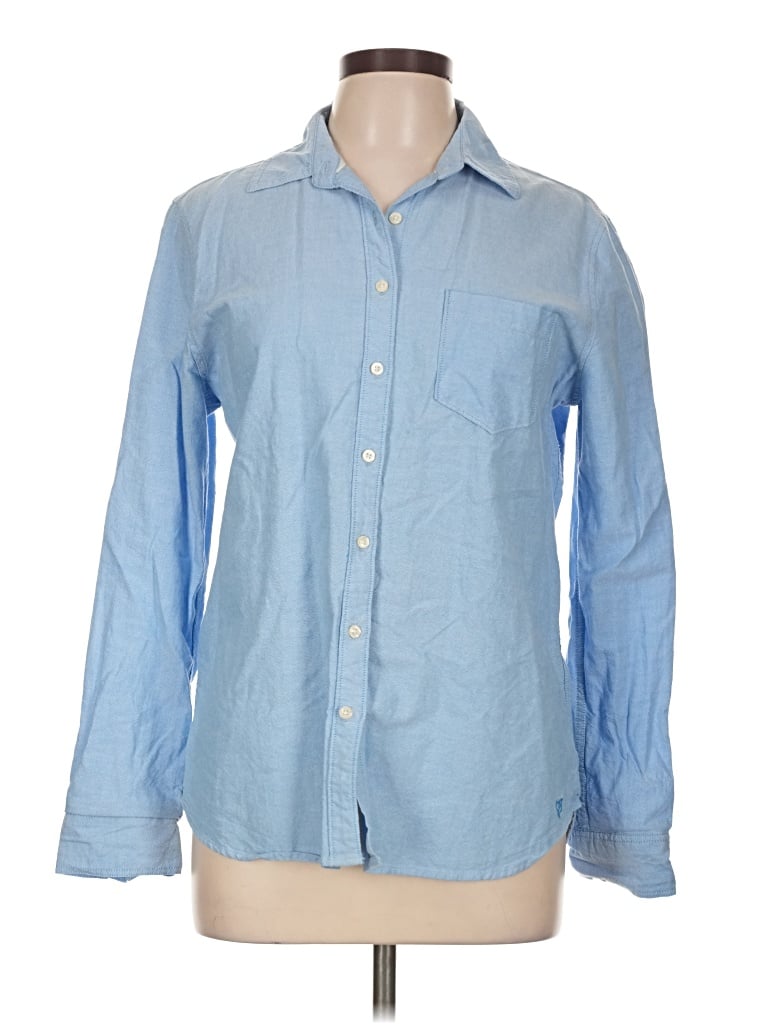Pre-owned Prince & Fox Long Sleeve Button Down Shirt In Blue