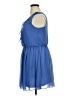 Iz Byer 100% Polyester Solid Blue Casual Dress Size XL - photo 5