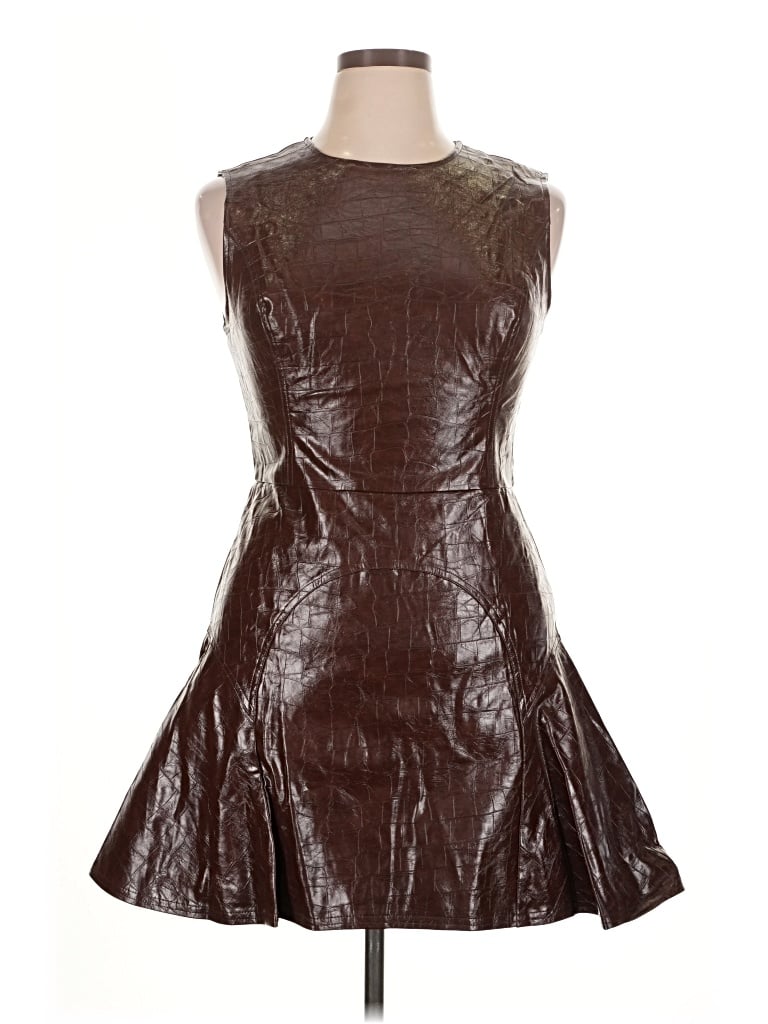 Avec Les Filles Cocktail Dress In Brown