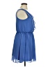 Iz Byer 100% Polyester Solid Blue Casual Dress Size XL - photo 4