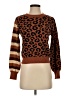 Assorted Brands 100% Cotton Animal Print Brown Pullover Sweater Size XS - photo 1