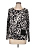 Jones New York Sport Animal Print Silver Pullover Sweater Size L - photo 1