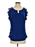 AUW Blue Sleeveless Blouse Size S - photo 1