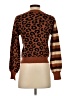 Assorted Brands 100% Cotton Animal Print Brown Pullover Sweater Size XS - photo 2