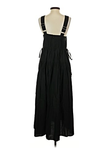 Madewell Poplin Halter Tiered Midi Dress (view 2)