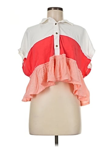 Pilcro Short Sleeve Blouse (view 1)