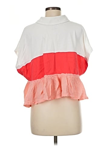 Pilcro Short Sleeve Blouse (view 2)