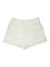 Express 100% Polyester Solid Ivory Shorts Size 14 - photo 2