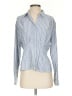Max Studio Stripes Blue Long Sleeve Blouse Size S - photo 1
