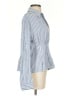 Max Studio Stripes Blue Long Sleeve Blouse Size S - photo 4