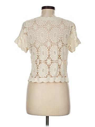 Knitted & Knotted Short Sleeve Blouse (view 2)