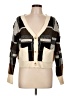 Shein 100% Acrylic Plaid Brown Cardigan Size L - photo 1