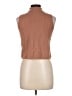 Express 100% Nylon Tan Sweater Vest Size L - photo 2