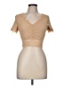 Shein Tan Short Sleeve T-Shirt Size 6 - photo 1