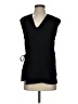 Zara 100% Polyester Black Sleeveless Blouse Size S - photo 1
