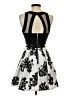 Crystal Doll Graphic Black Cocktail Dress Size 5 - photo 2