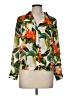 Alice + Olivia 100% Silk Floral Green Blouse Size M (estimated) - photo 1