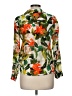Alice + Olivia 100% Silk Floral Green Blouse Size M (estimated) - photo 2