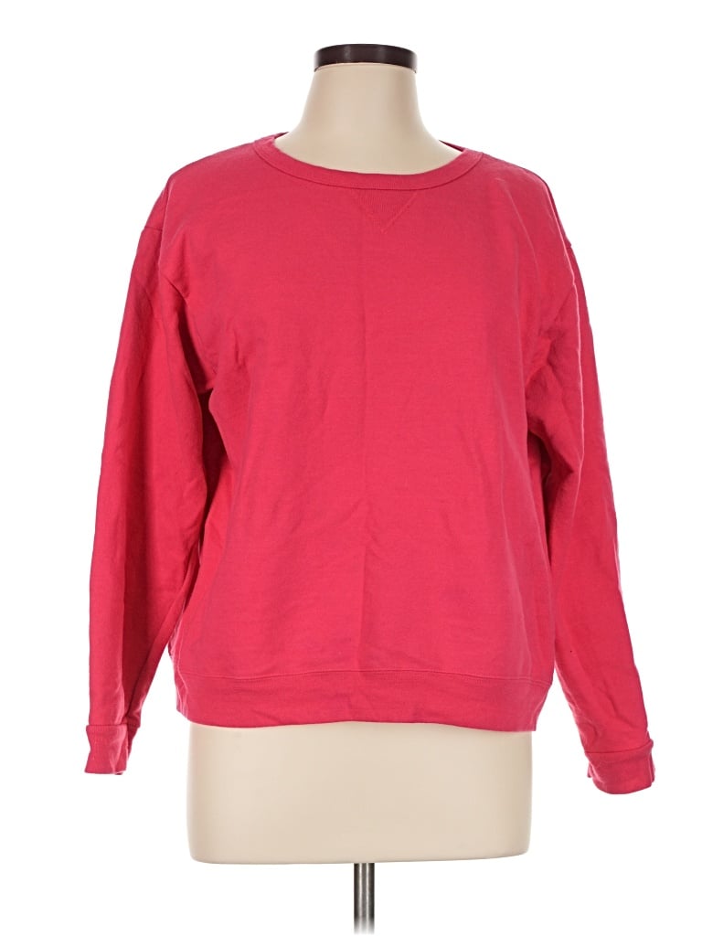 Pre-owned Hanes Sweatshirt In Red