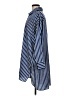 Zara TRF 100% Polyester Stripes Blue Long Sleeve Blouse Size M - photo 5