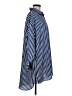 Zara TRF 100% Polyester Stripes Blue Long Sleeve Blouse Size M - photo 4