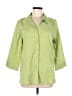 Old Navy Green 3/4 Sleeve Button-Down Shirt Size XXL - photo 1