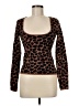 LPA Animal Print Brown Pullover Sweater Size M - photo 1