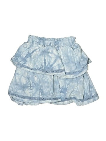 Aqua Denim Skirt (view 2)