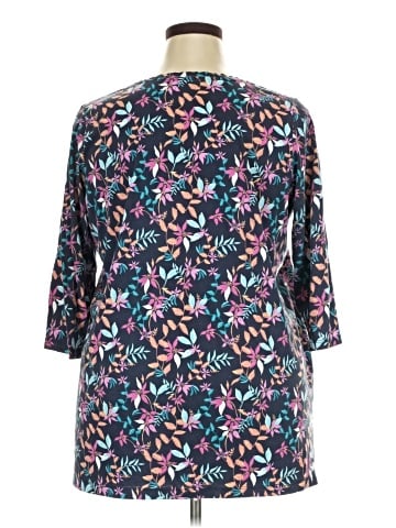 Woman Within 3/4 Sleeve T-Shirt (view 2)