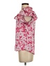 Flower & Feather Pink Short Sleeve Blouse Size S - photo 5