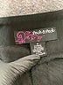 Peck & Peck Chevron-herringbone Black Track Pants Size 8 - photo 7