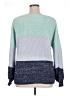 retrology 100% Acrylic Color Block Blue Pullover Sweater Size 1X - photo 2