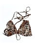 Wild Fable Animal Print Brown Swimsuit Top Size M - photo 1