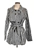 Shein 100% Polyester Houndstooth White Coat Size L - photo 1