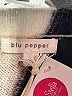 Blu Pepper Color Block Blue Pullover Sweater Size L - photo 7