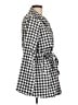 Shein 100% Polyester Houndstooth White Coat Size L - photo 4