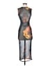 Meshki Graphic Gray Cocktail Dress Size S - photo 1