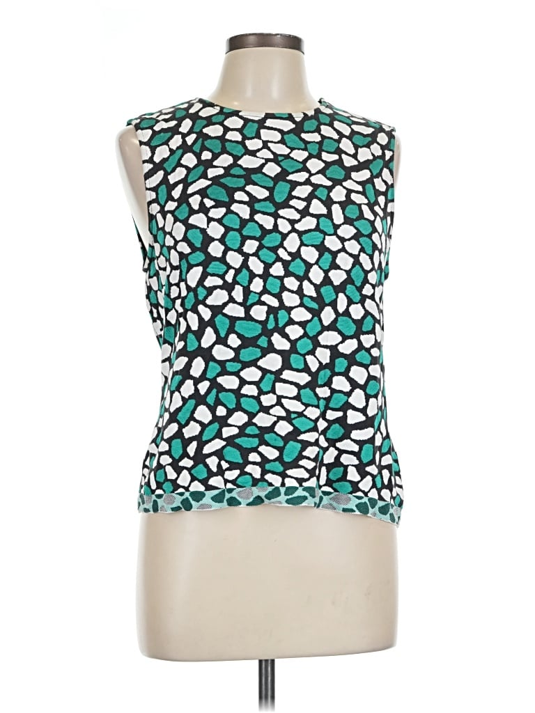 Pre-owned St John Sleeveless T-shirt In Teal