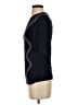 St. John 100% Viscose Black 3/4 Sleeve Top Size XS - photo 5