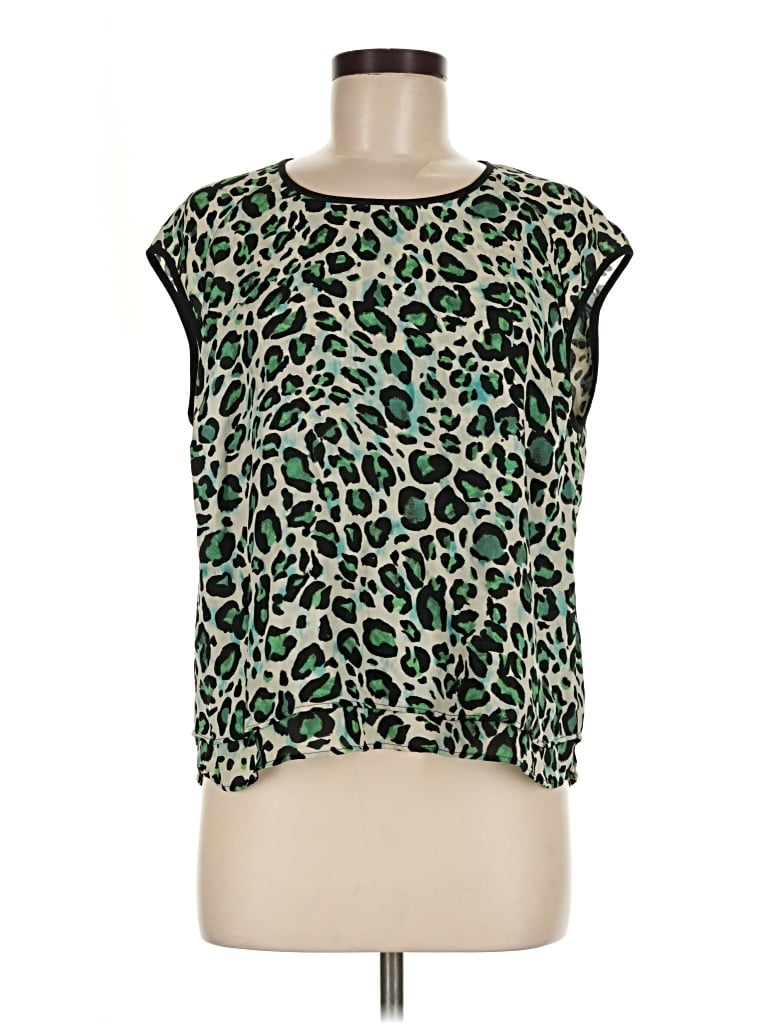 Pre-owned Cabi Sleeveless Blouse In Green