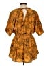 Blush 100% Polyester Gold Short Sleeve Blouse Size L (estimated) - photo 2