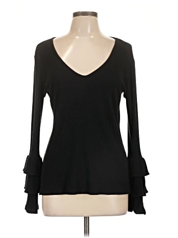 Red Haute Long Sleeve Top (view 1)