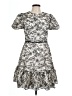 Gal Meets Glam Floral White Gray Cocktail Dress Size 10 - photo 1
