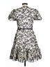Gal Meets Glam Floral White Gray Cocktail Dress Size 10 - photo 2